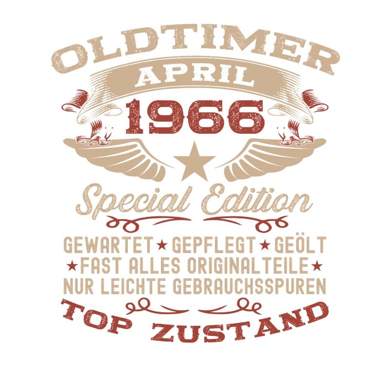 60. Geburtstag Geschenk Mann Oldtimer April 1966