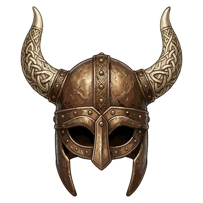 Nordic Horned Battle Helmet