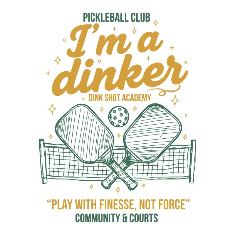 Pickleball-Witzbold Ich bin ein Dinker-Liebling