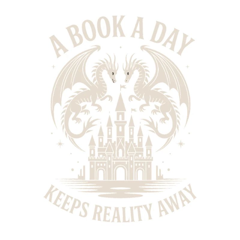 Dragon Fantasy Book Reader Funny Reading Nerd