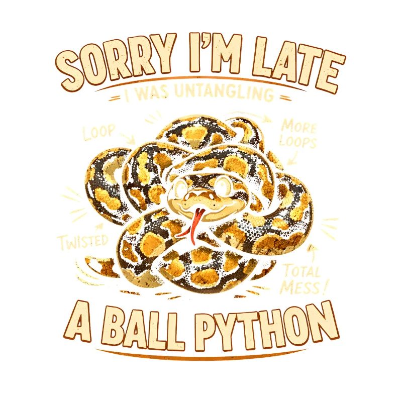 Trop tard à cause du python royé | Humour de serpent
