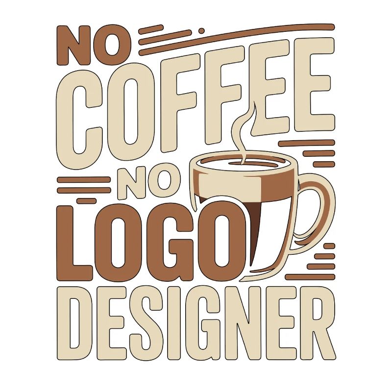 Logo Designer No Coffee Illustrator Coffee Lover