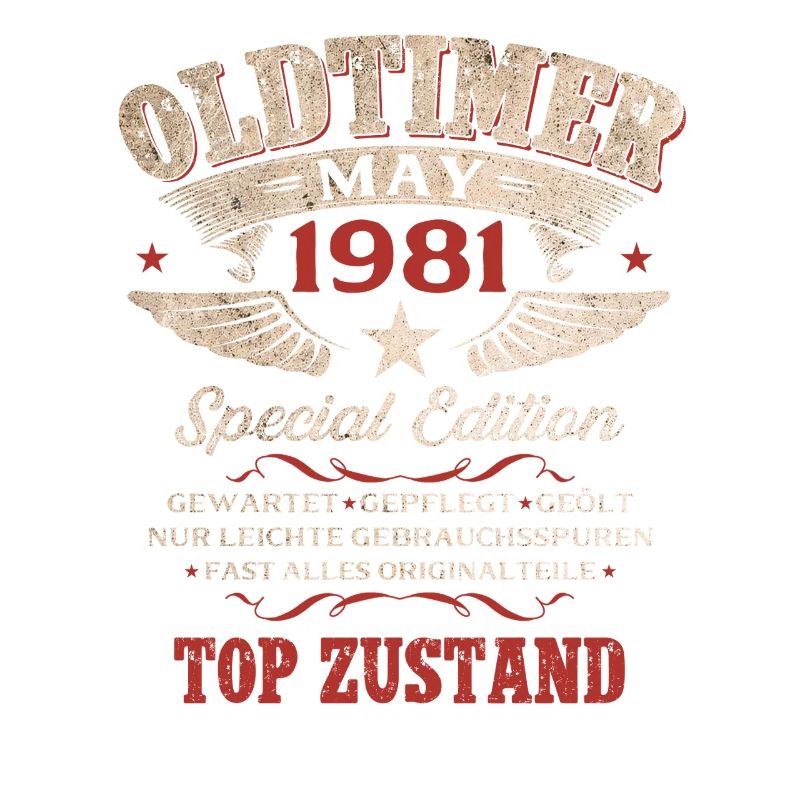 45. Geburtstag Geschenk Mann Oldtimer Mai 1981