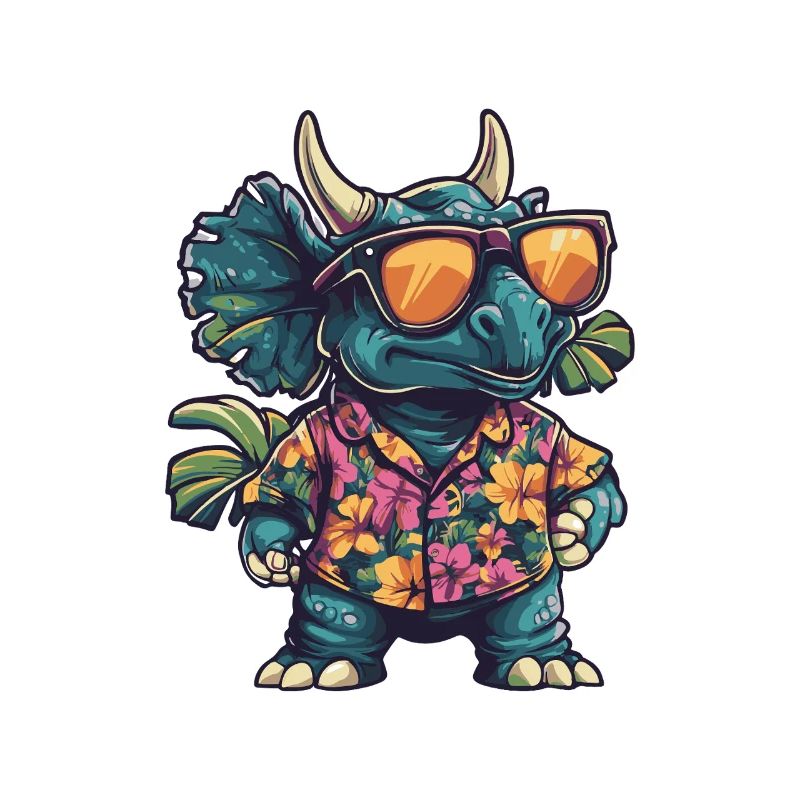 Dinosaur triceratops Comic Holiday