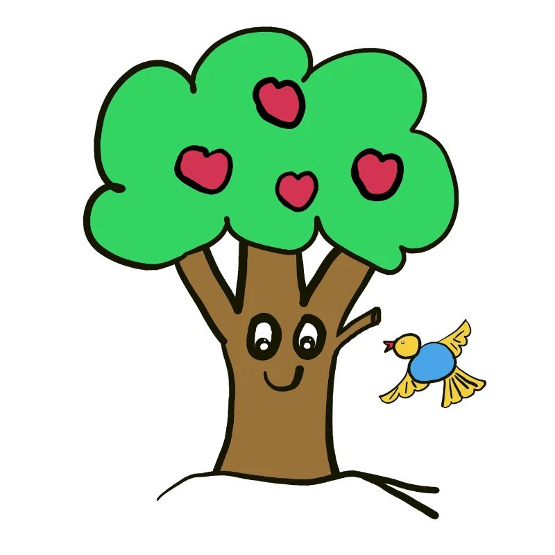 Apple Tree Tree Nature Bird