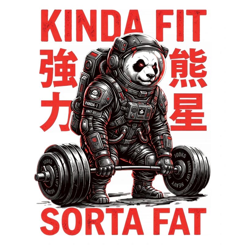 Kinda Fit Sorta Fat Panda Gewichtheben
