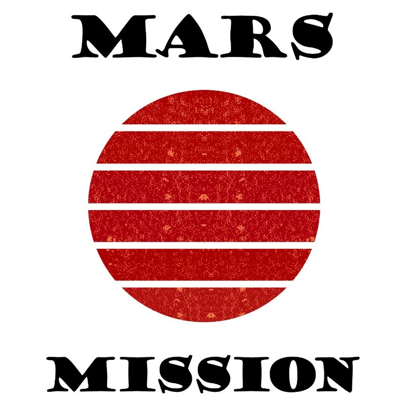 Red Striped Solar Circle Mars