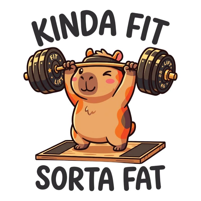 Kinda Fit Sorta Fat Capybara Gewichtheben