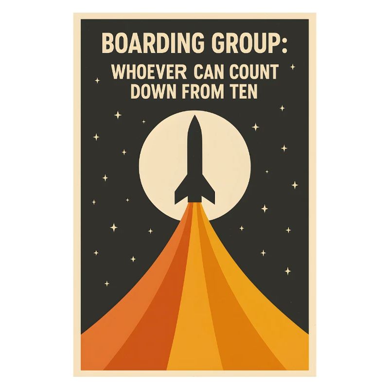 Countdown Boarding | Rocket Space Humor
