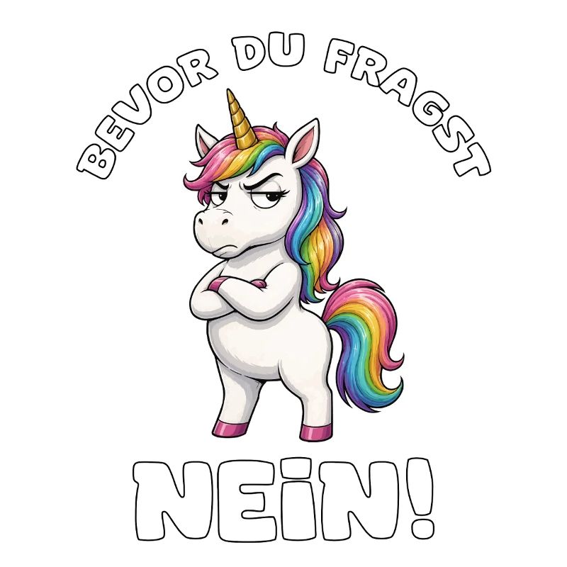 Bevor du fragst nein Einhorn