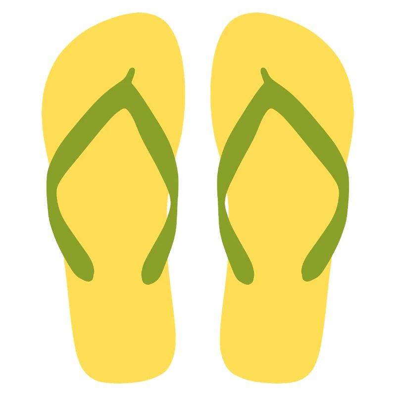 Sonnengelbe Flipflops