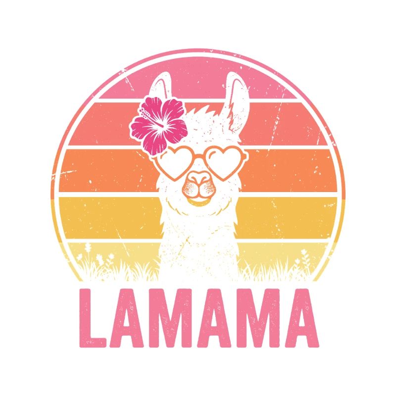 Lamama Llama Mama Mutter Tierliebhaber