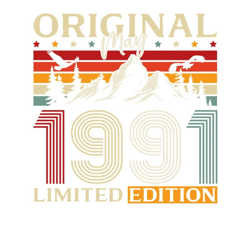 35. Geburtstag Geschenk Original Mai 1991