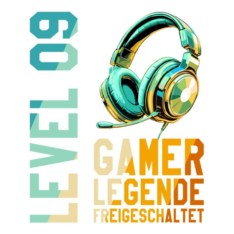 9. Geburtstag Junge Mädchen Gaming Level 9 Jahre