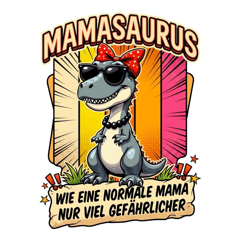 Mamasaurus Wie Eine Normale Mama T-Rex