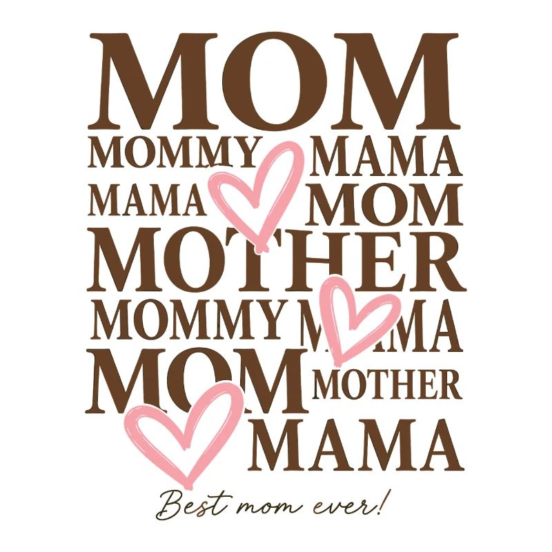 Best Mom Ever Mama Muttertag Geschenk Shirt
