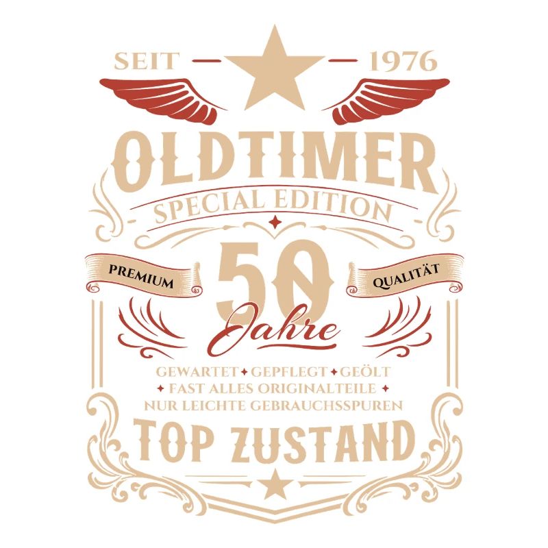 50. Geburtstag Geschenk Mann Oldtimer Vintage 1976