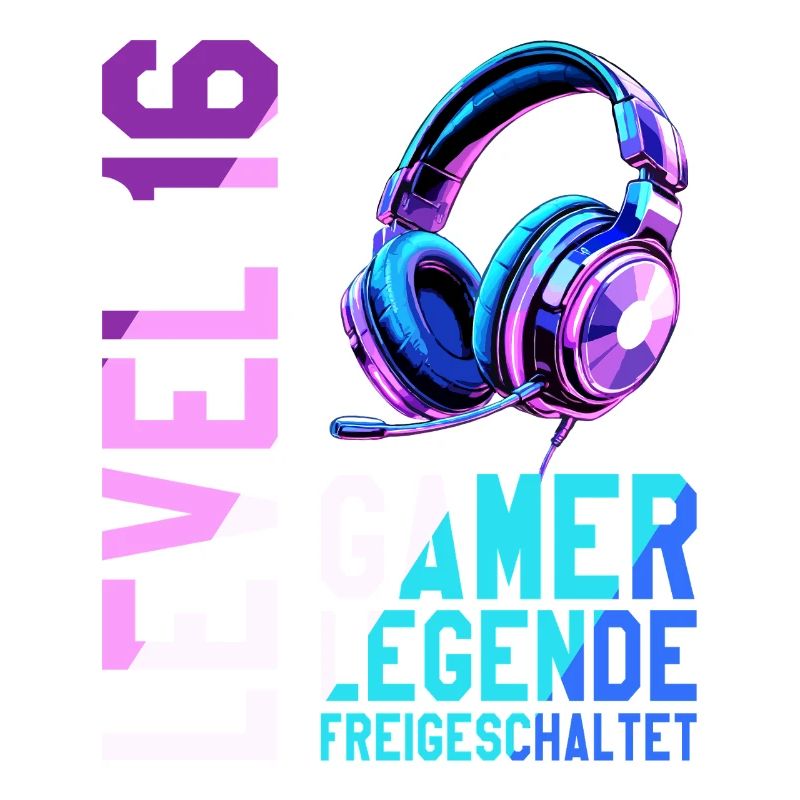 16. Geburtstag Junge Mädchen Gaming Level 16 Jahre