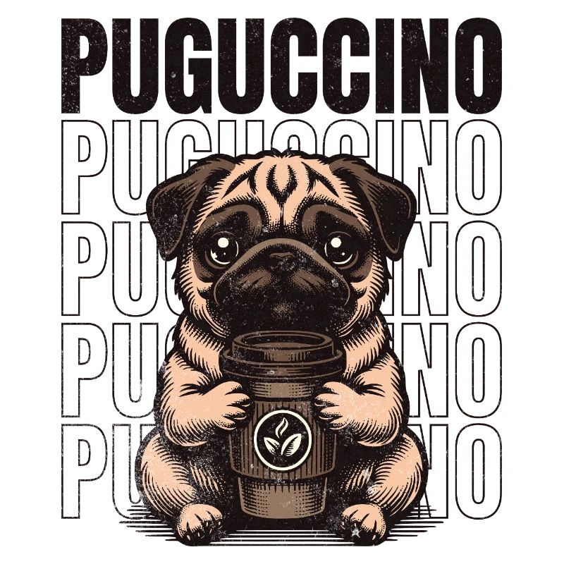 Puguccino Pug Kaffee & Coffee Vibes