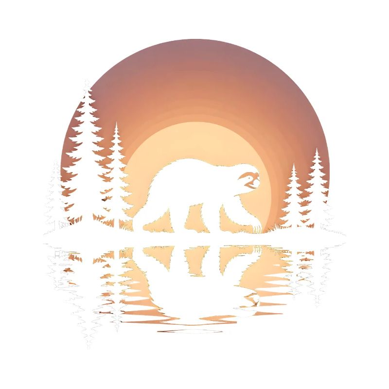 Mammoth at Sunset in Pine Forest