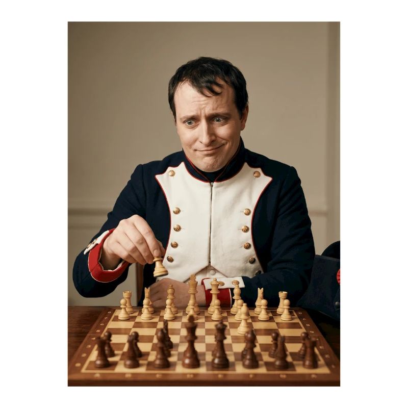 Napoleon spielt Schach.