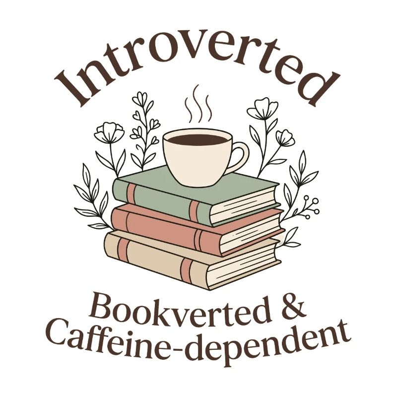 Introvertiert Bücher Kaffee Leseratte