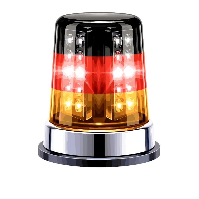 Hyperrealistic Germany Siren Beacon