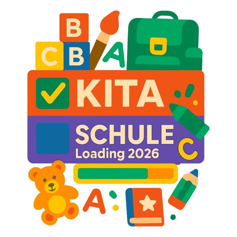 Kita Schule Loading 2026 Schulstart bunt