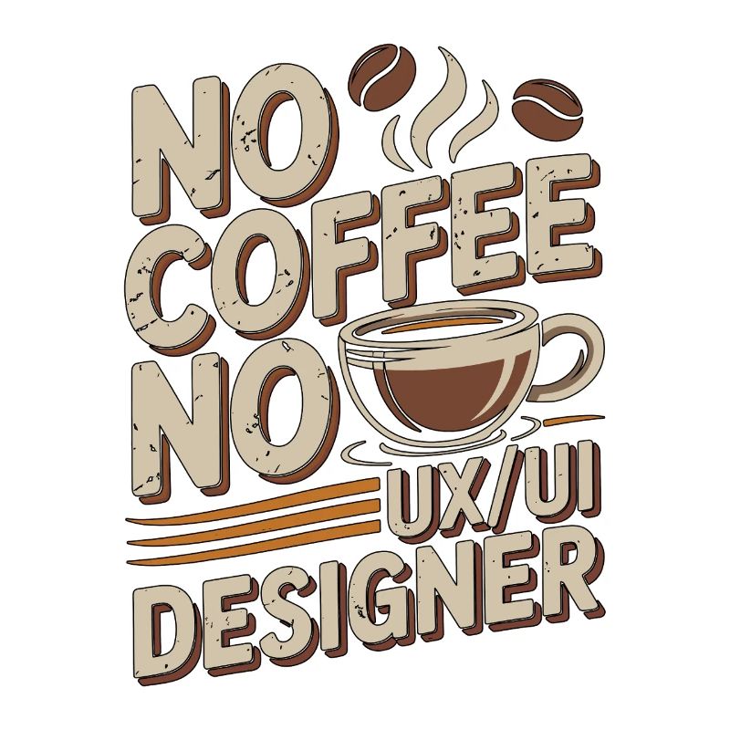 Designer UX/UI Sans café Web Designer Passionné de café