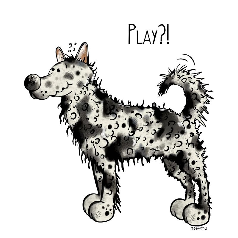 Funny Mudi Dog - Dogs - Comic - Gift