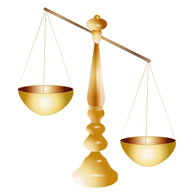 two scales on a beam with stand