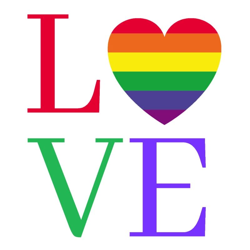 Regenbogen Love Herz Pride 