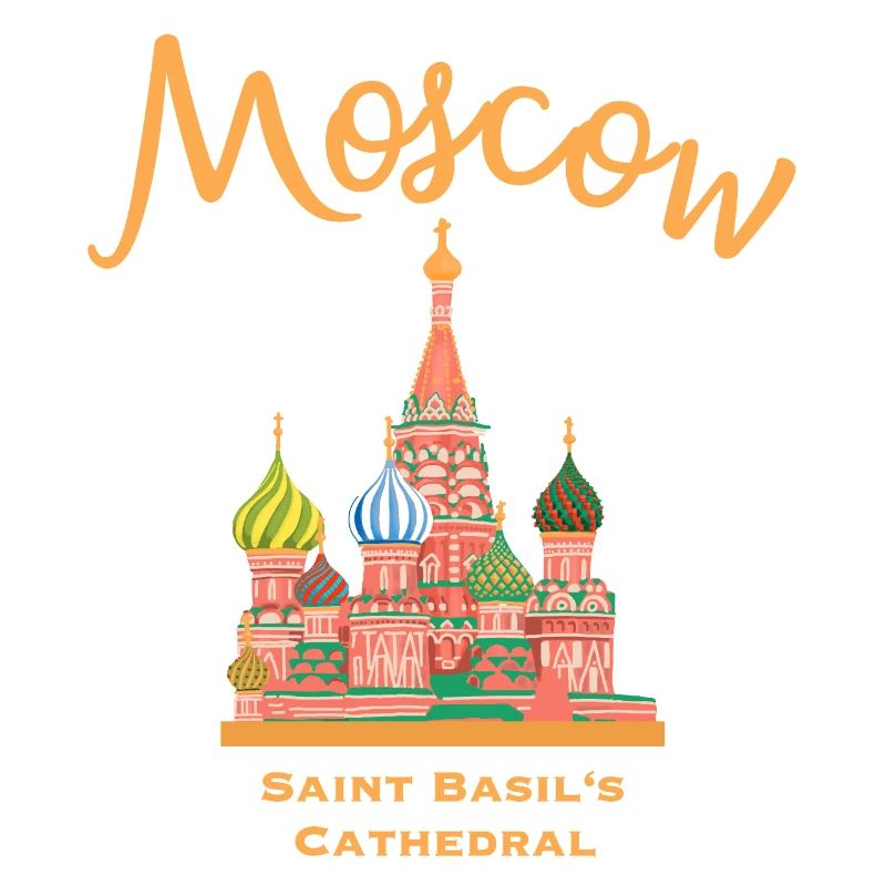 Moscou, cathédrale Saint-Basile, dessin marquant