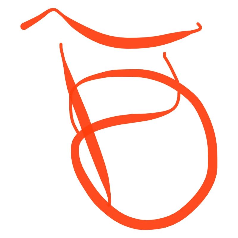 Orange B sur pull noir