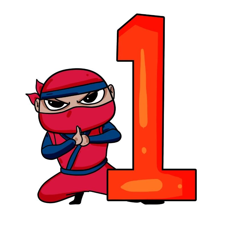 Junge 1 jährig 1. Geburtstag Junge Ninja