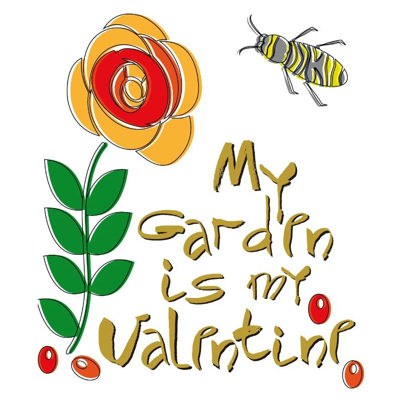 mon jardin est mon Valentin