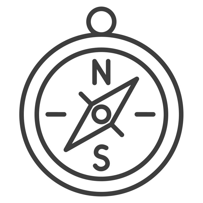 Minimalist Compass Navigation Design