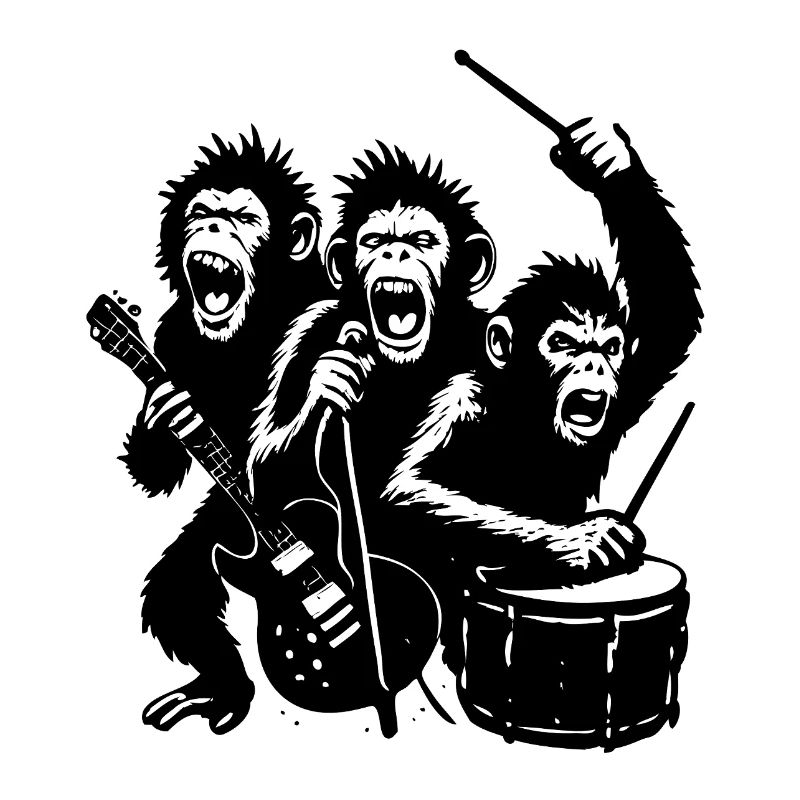 Expressive Monkey Rock Band | The Monkey Dance