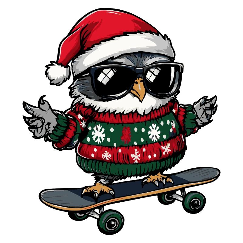 Eule Weihnachten Lustig