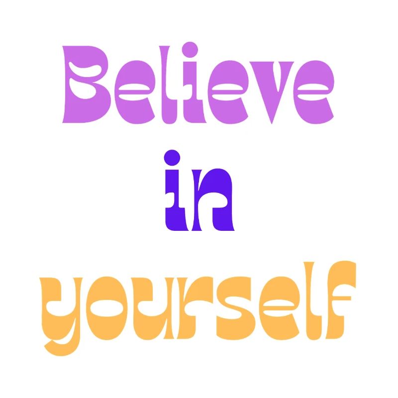 Believe in Yourself Retro Gradient