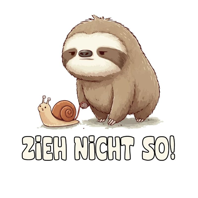 Pull Not So Sloth Cartoon