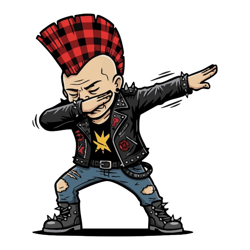 Dabbing Punk – Frecher Cartoon Style