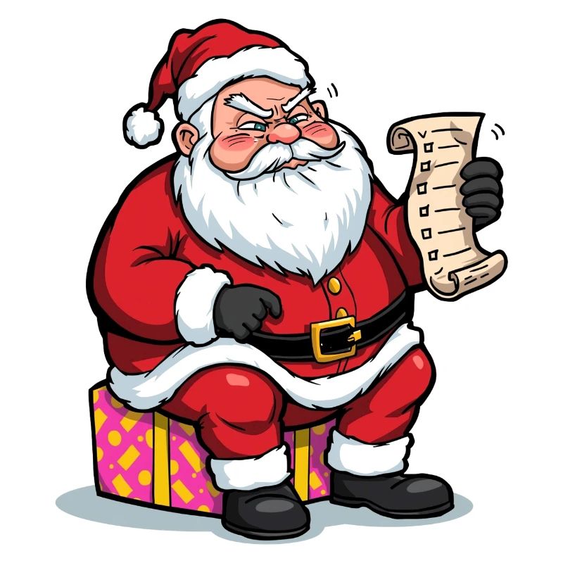 Weihnachtsmann-Humor-Checkliste