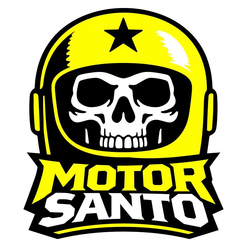 Motor Santo Schädel Logo