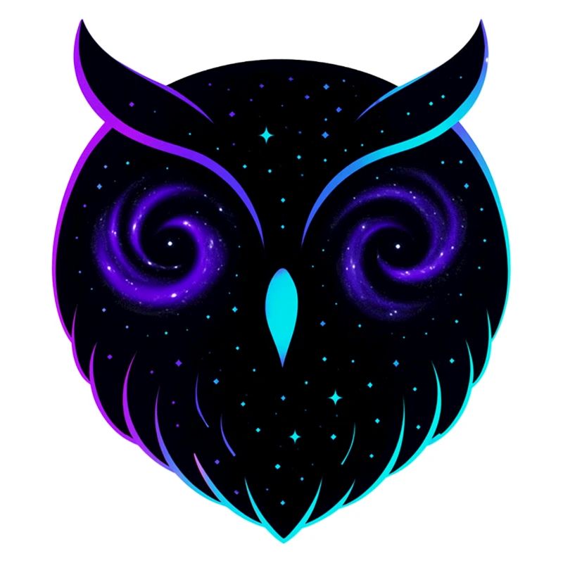 Kosmischer Eulengalaxie-Nachtraptor