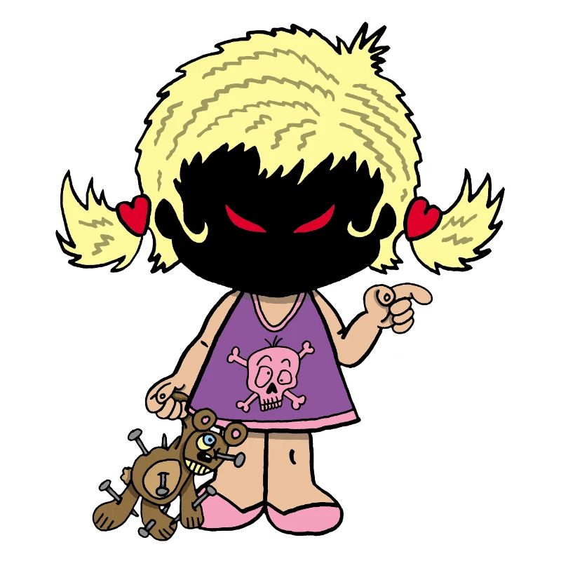 Dämonisches kleines Mädchen