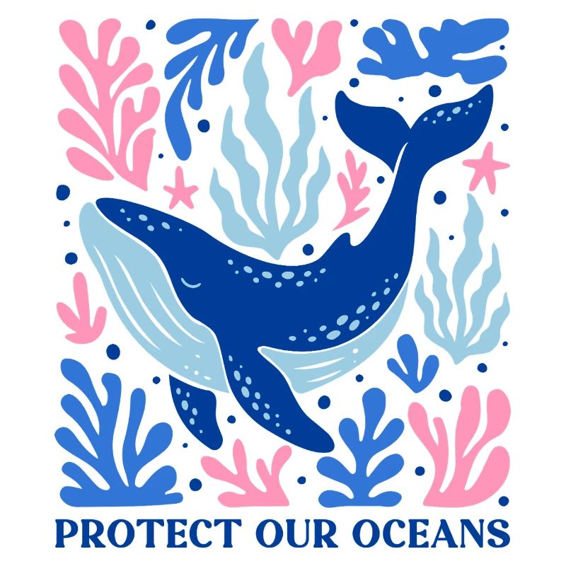 Save Oceans Boho Protect Our Oceans Whale