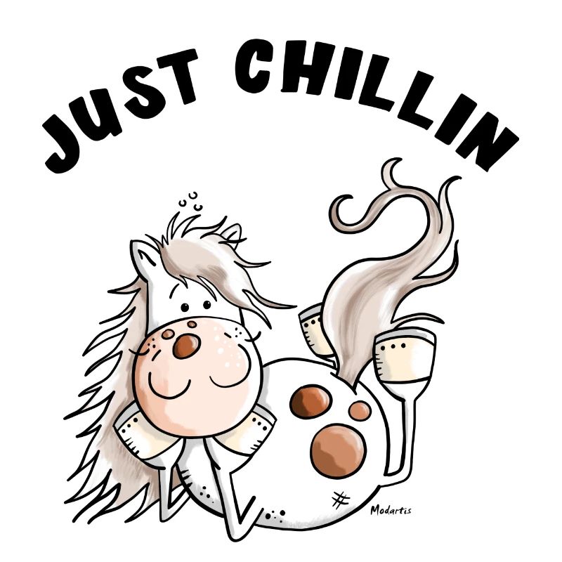 Chillendes Pferd - Comic - Pferde - Geschenk