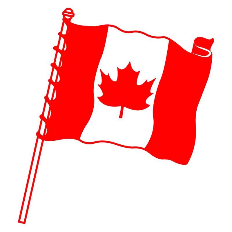 Flag: Canada maple leaf