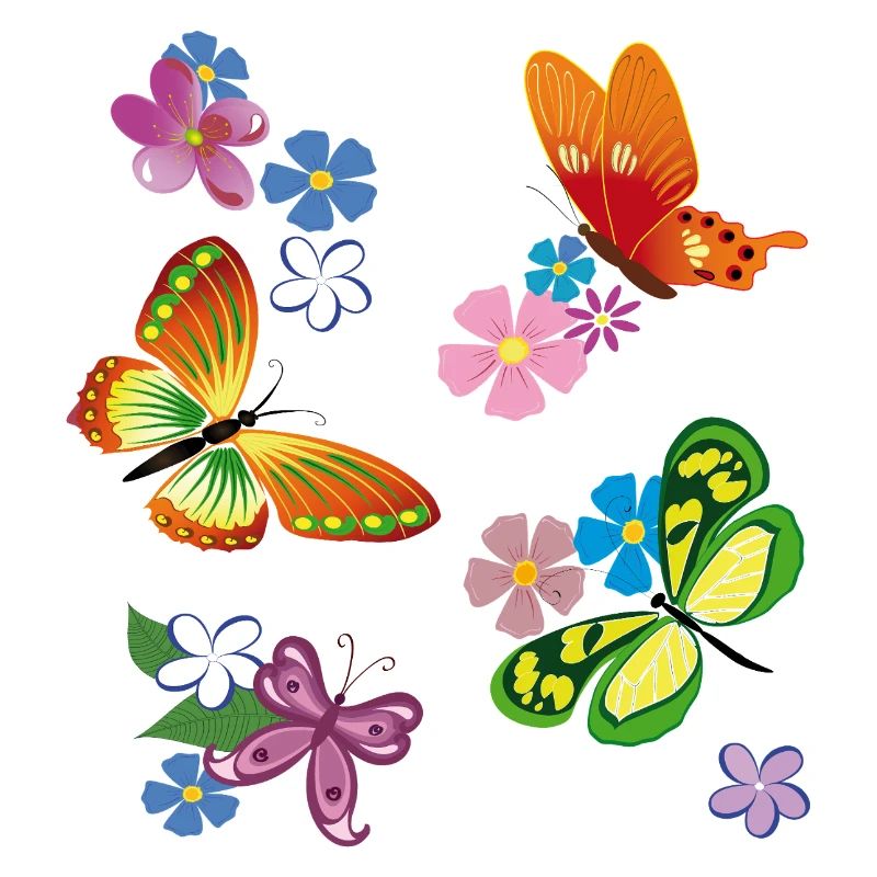 Fleurs, Fleurs, Papillon